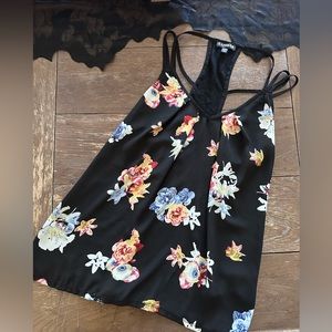 Express Floral Racerback Tank